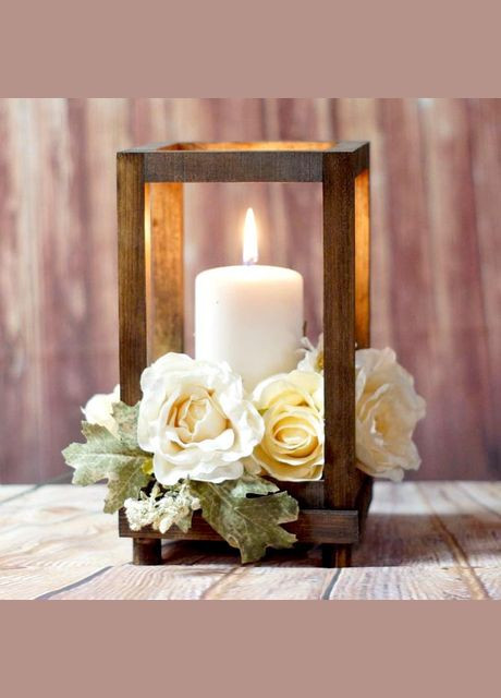 Садовий ліхтар з дерева Асамара капучино (СФН-001809) No Brand (328960600)