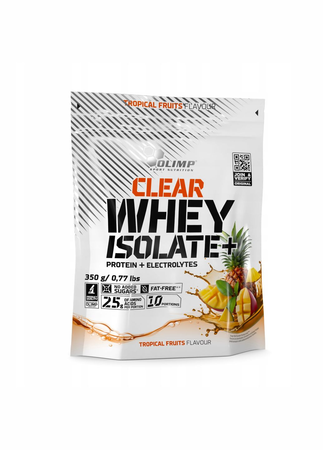 Протеин Clear Whey Isolate+ 350 г, тропические фрукты Olimp (307091189)