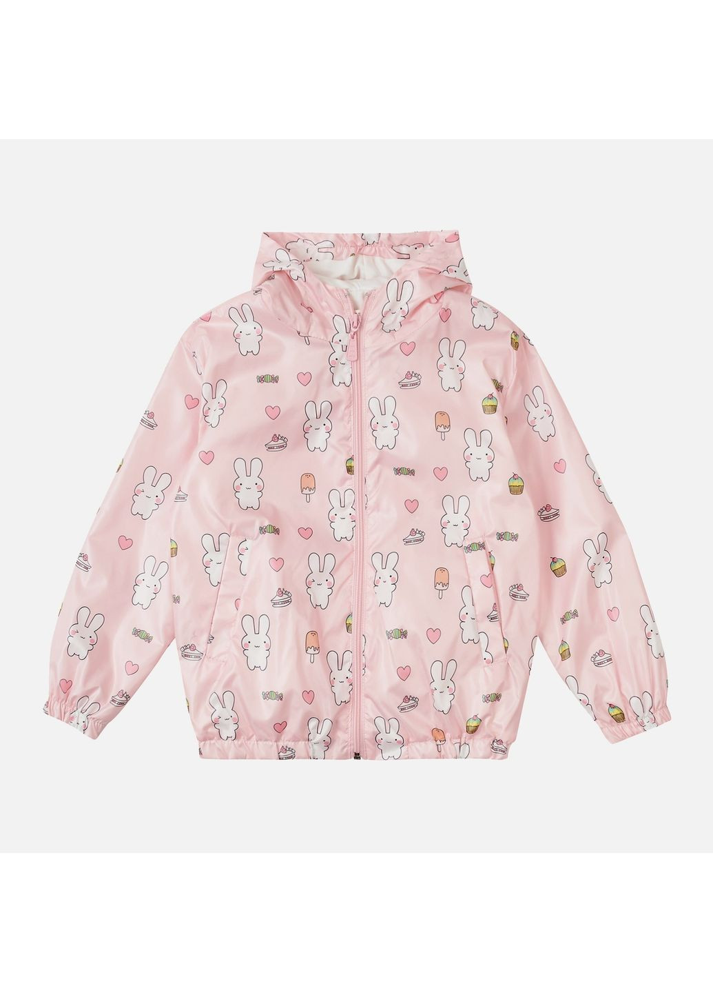 Светло-розовая демисезонная ветровка Breeze 15500