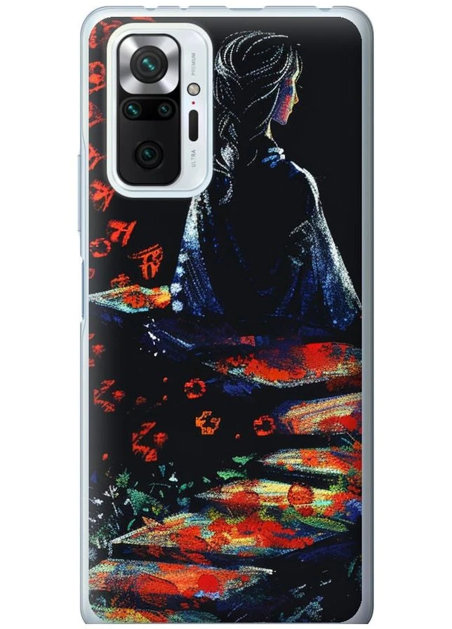 Силиконовый чехол 'Мечтательная девушка' для Endorphone Xiaomi Redmi Note 10 Pro (285112832)
