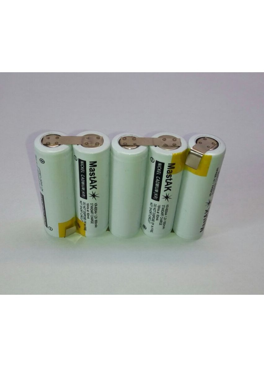 Акумуляторна збірка 6 V 800 mAh (Ni-Cd) Mastak (370625500)