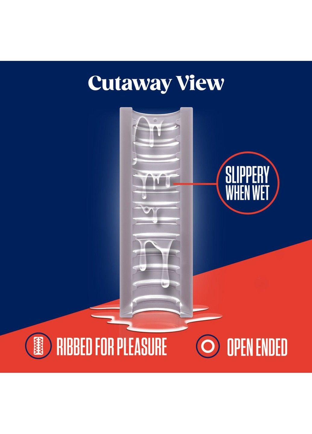 Мастурбатор Rize by - Ribz Glow in the Dark Masturbator - Clear Blush (348517609)