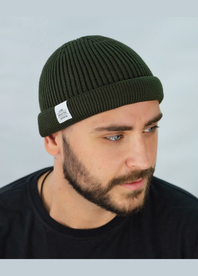 Шапка чоловіча в'язана коротка Braxton Монатік (312538065)