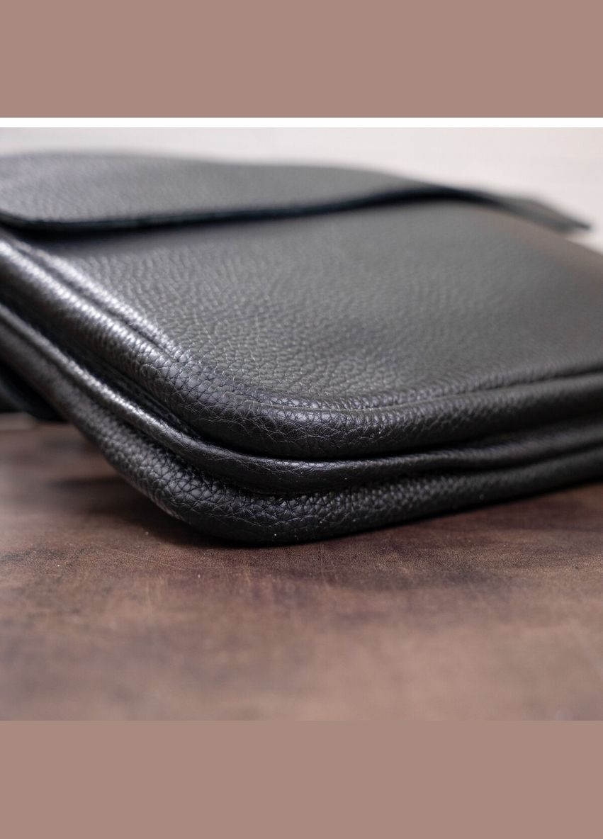 Сумка мужская через плечо кожаная 00997 Черный Shvigel (302008568)