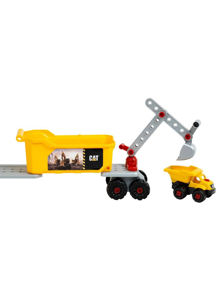 Игровой набор Cat Грузовик 4 в 1 с экскаватором и самосвалом (3252) Klein (370033416)