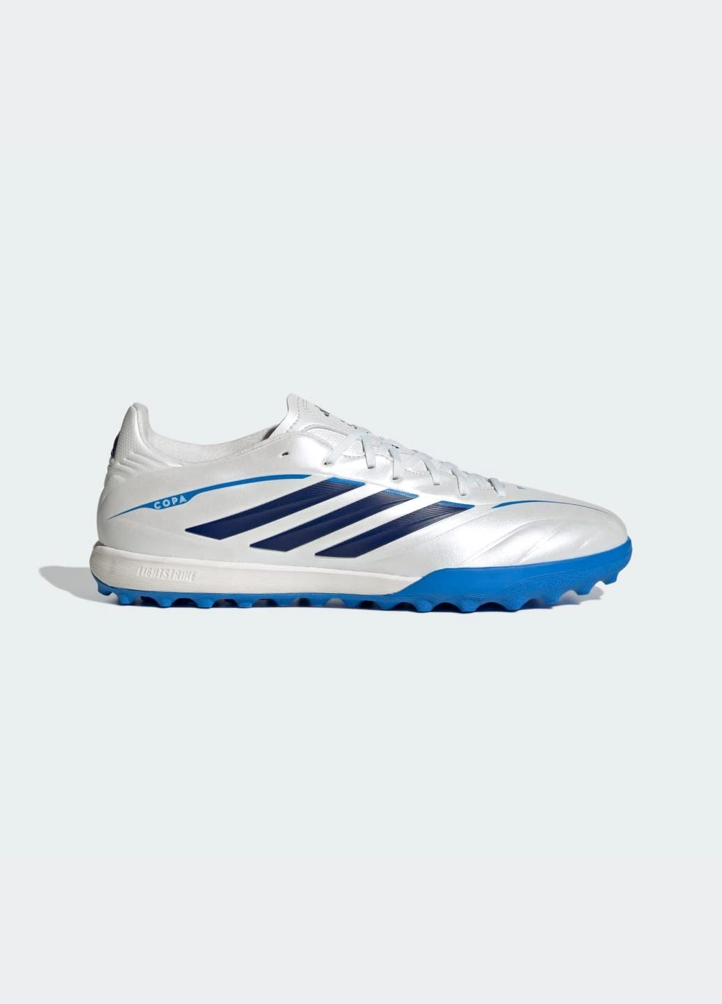 Белые летние бутсы copa pure iv league turf football adidas