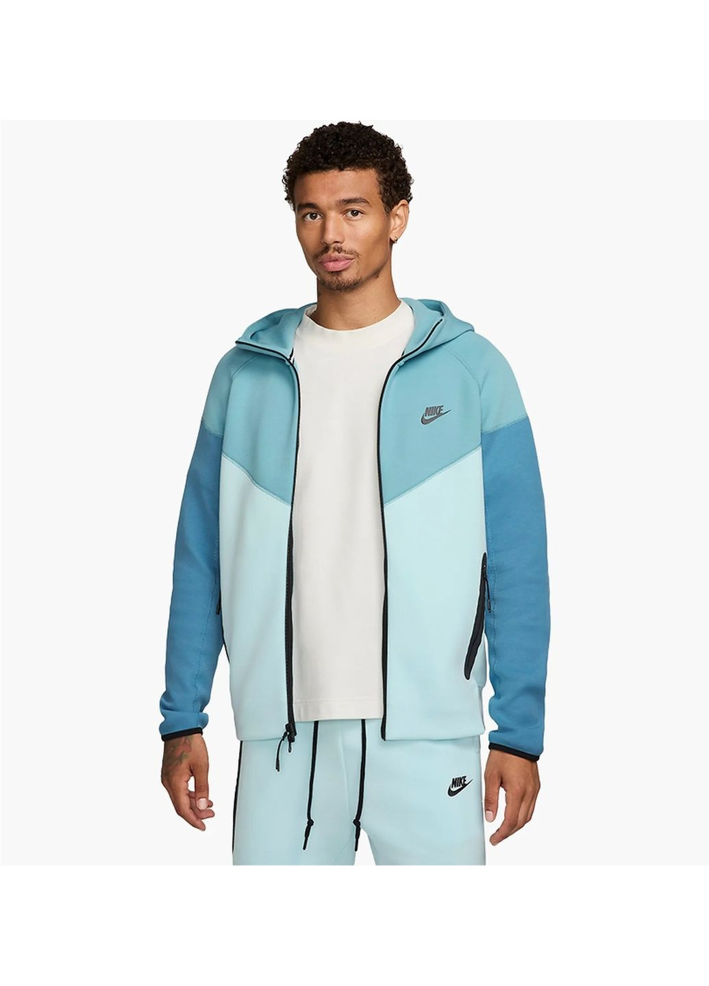 Женская толстовка Sportswear Tech Fleece Windrunner Light Blue Nike (365962006)