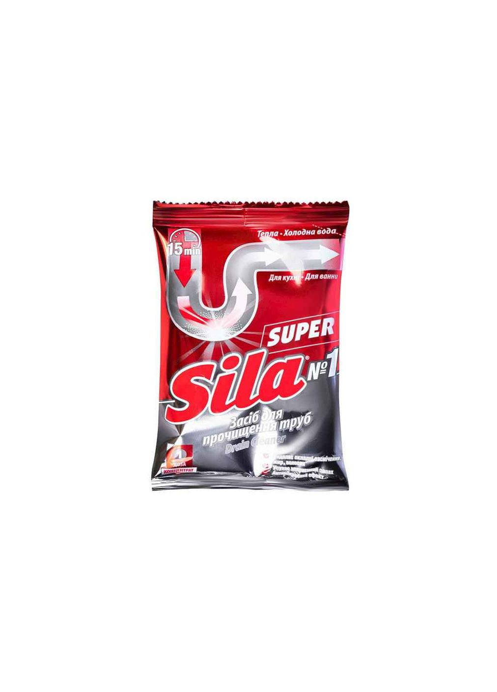 Засіб для чищення труб Super 70г Sila (359433890)