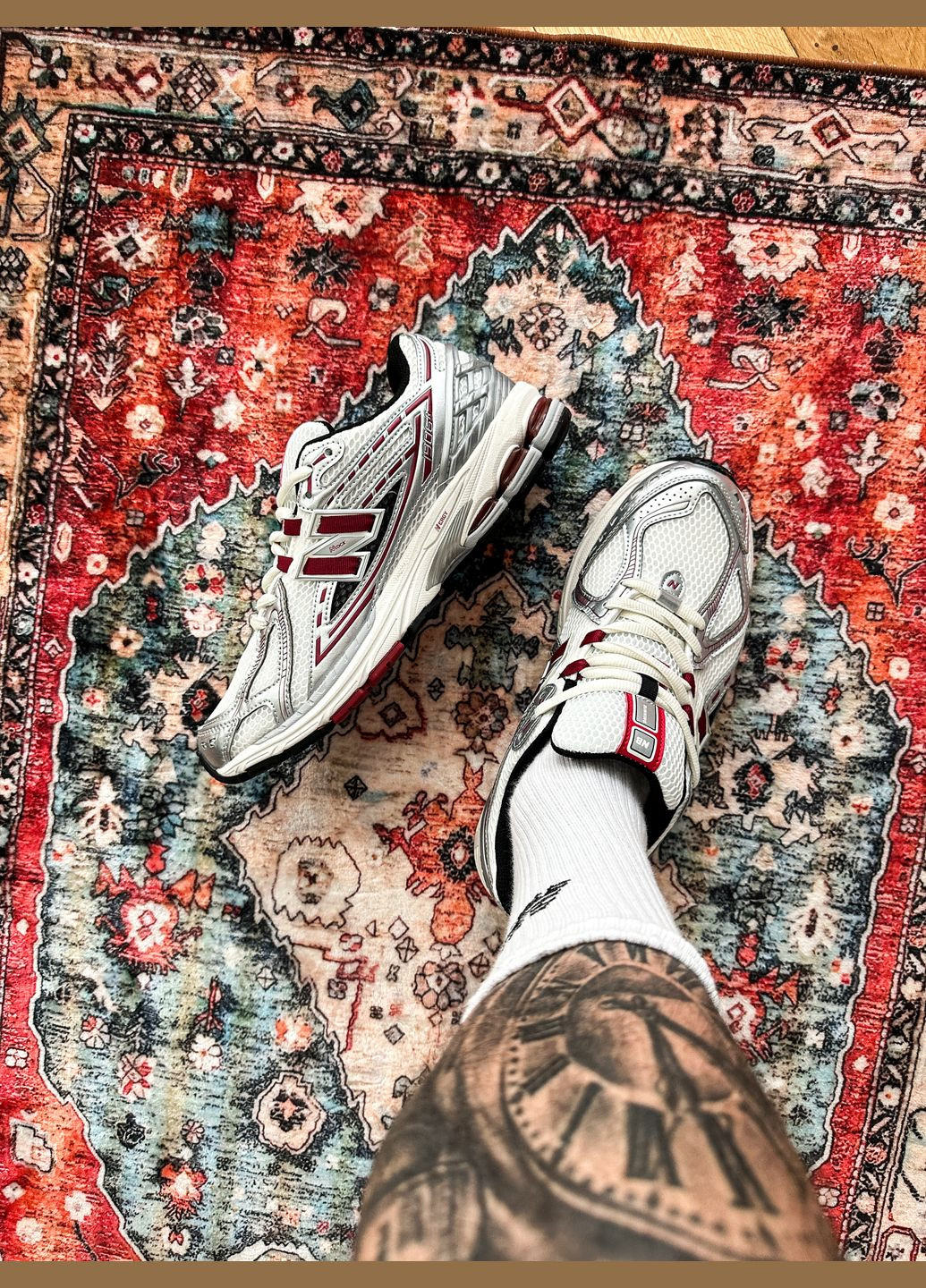 Срібні Осінні кросівки чоловічі і жіночі new balance 1906r silver classic crimson | нью беланс 1906r срібні No Brand