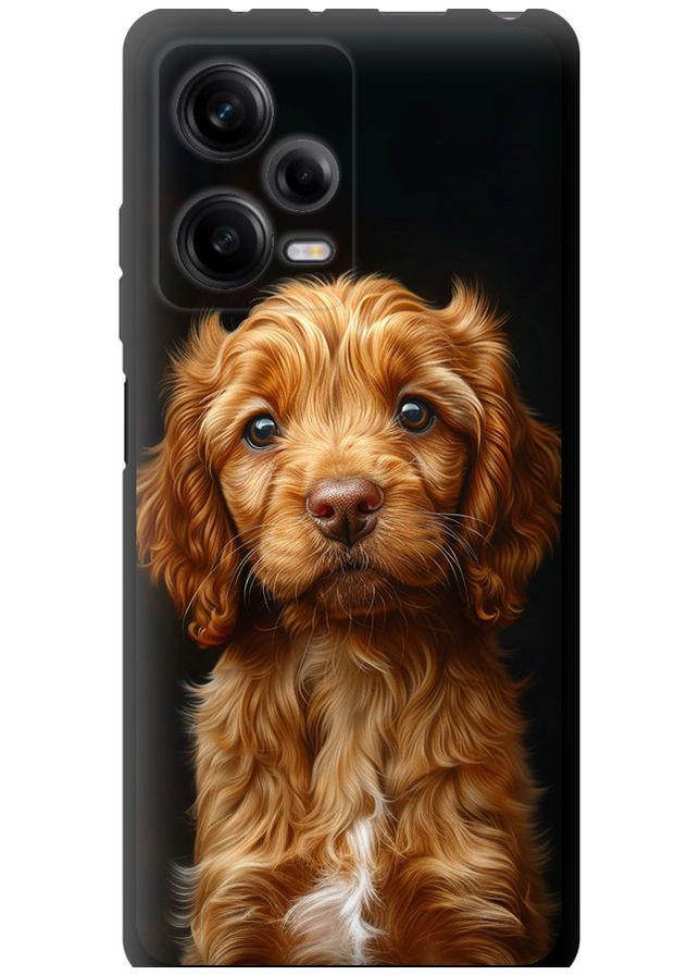 TPU чехол 'Cocker spaniel на черном фоне' для Endorphone Xiaomi Redmi Note 12 Pro 5G (292254423)