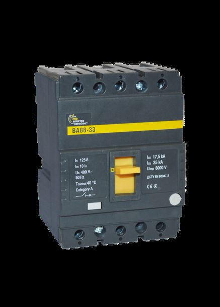Вимикач автоматичний 3-п 125А ВА 88-33, SVA20-3-0125-U УЕК (336905829)