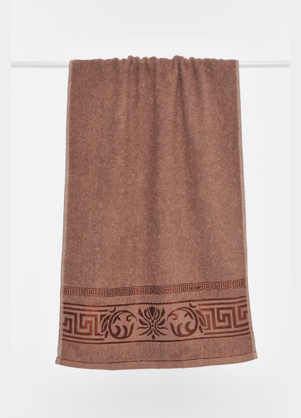 Полотенце для лица махровое цвета мокко Let's Shop однотонный коричневый