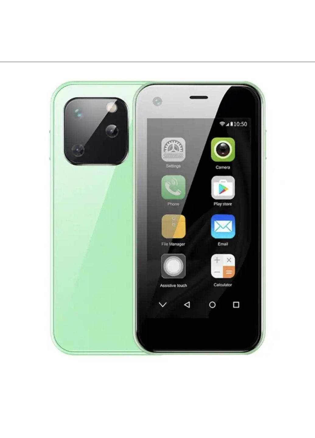 Маленький мобильный смартфон сенсорный Soyes XS 13 Зеленый Home (288578988)