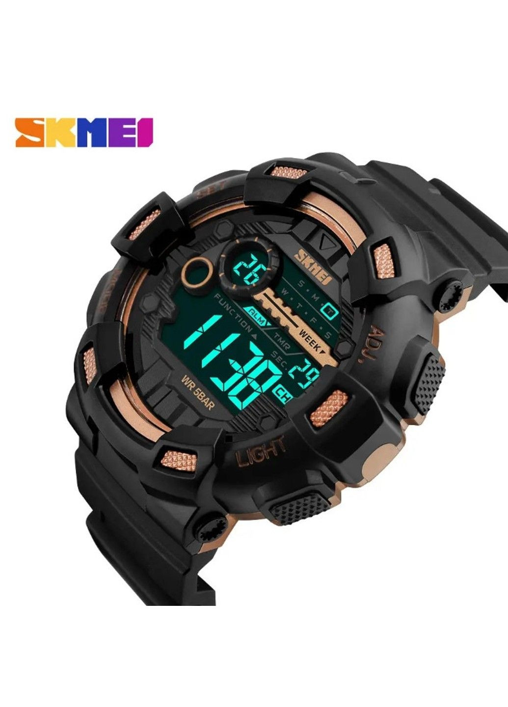 Чоловічий наручний годинник Champion 1243A Чорний з золотим Skmei (314483178)