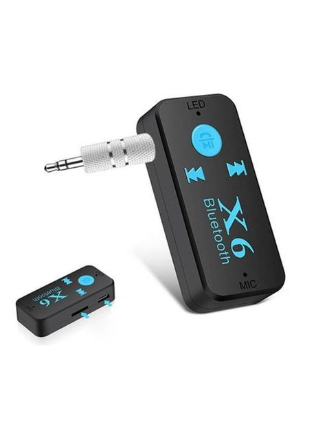Bluetooth адаптер для дротових Навушників BT-X6 - FM передавач з телефону на Автомагнітолу - FM модулятор - AUX (510233) Clefers (300694628)