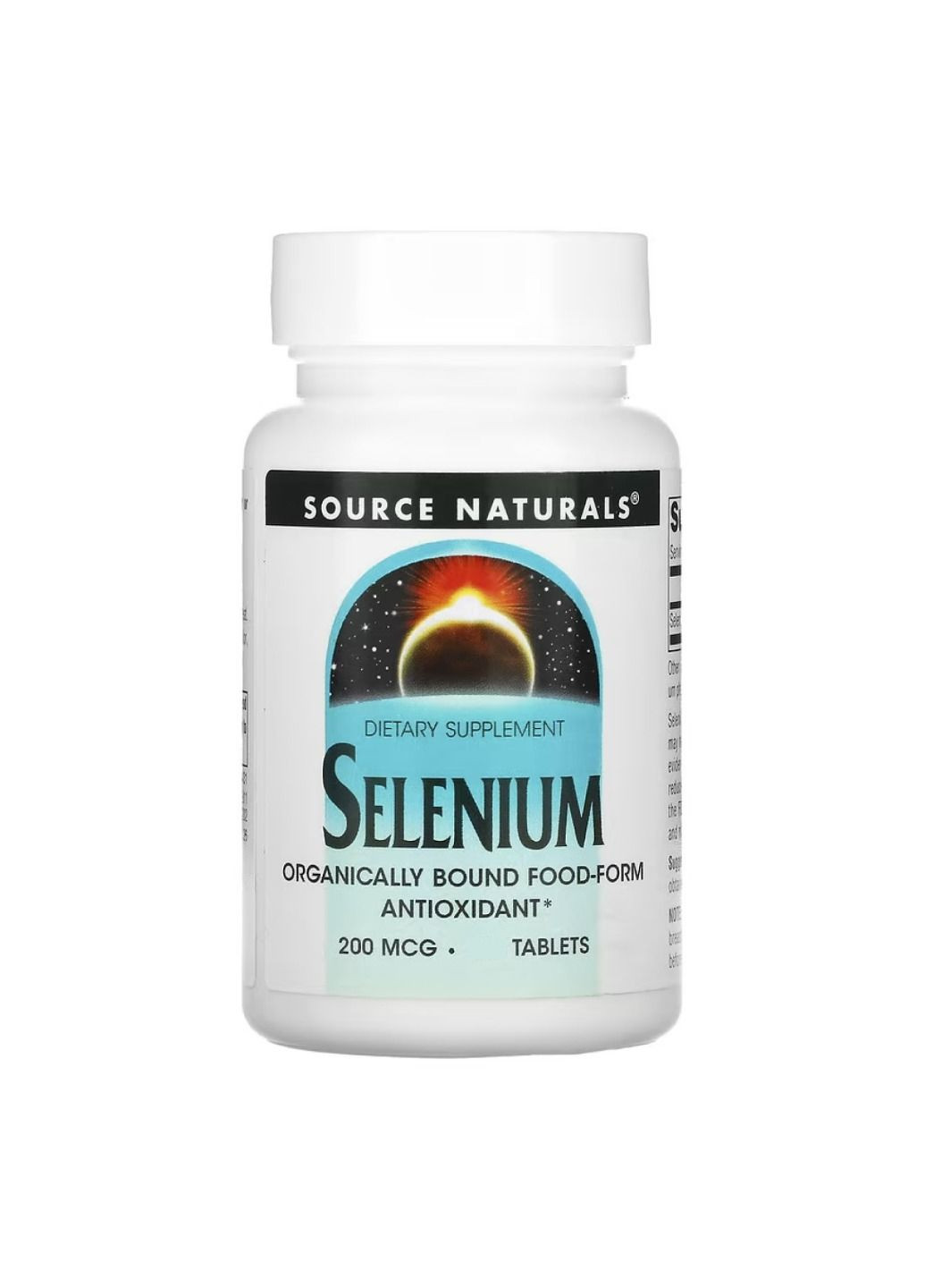 Добавка Selenium 200mcg - 60 tabs Source Naturals (330105415)
