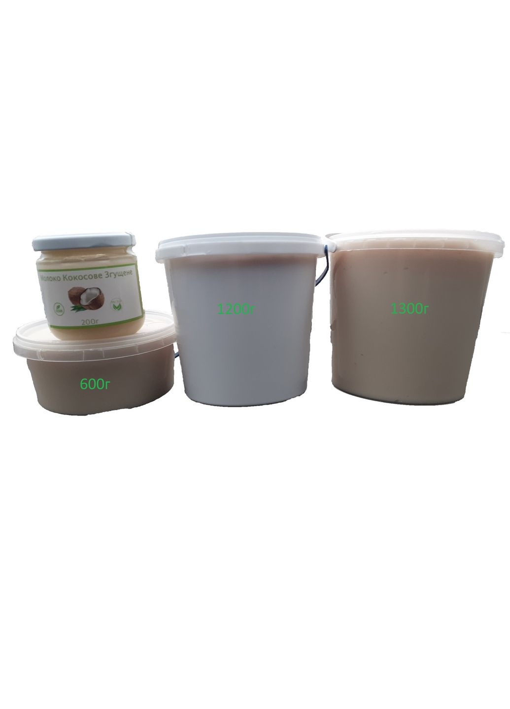 Кокосове згущене молоко БІЛЕ 1200 г, кокосова згущене молоко No Brand (326783316)