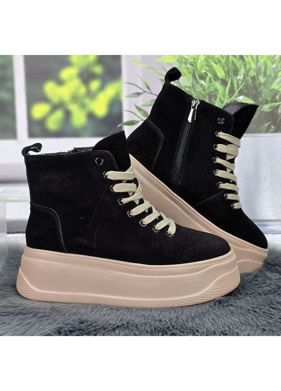 Черевики жіночі зимові з натуральної замші ITTS (365718545)