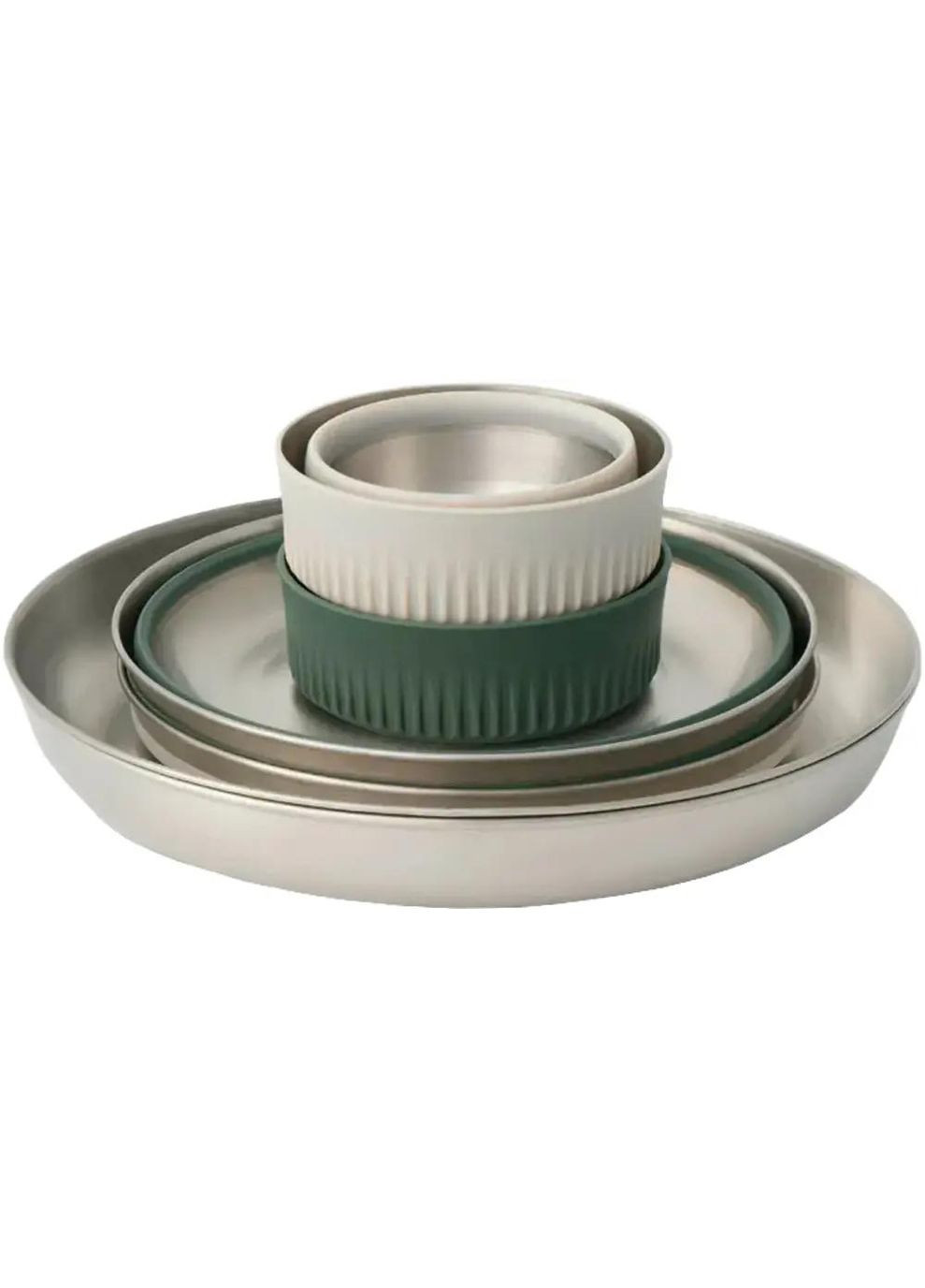 Набор посуды Detour Stainless Steel Collapsible Dinnerware Set Sea To Summit (360238329)