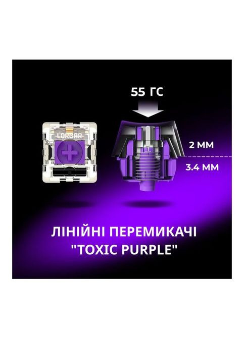 Клавиатура KBP7075W Pro RGB Wireless/Bluetooth/USB UA Black/Yellow (LRG-KBP7075W-YL-US) LORGAR KBP7075W Pro RGB Wireless/Bluetooth/USB UA Black/y (356149643)