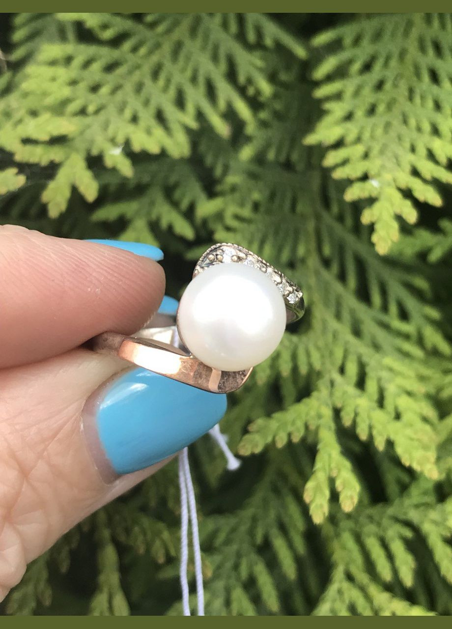 Кільце срібне із золотом 0394.10к, розмір No Brand (317577969)