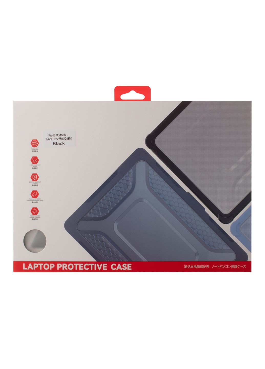 Накладка TPU+PC Цвет Diagram для MacBook Pro 16' 2024/2023/2021 （A2485/A2780/A2991） Цвет Navy No Brand Apple macbook pro 16 2021/2023, Apple macbook pro 16&quot; 2021 m1 pro/m1 max (a2485) (340913038)