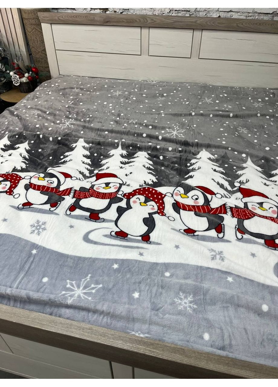 Новогодний флисовый плед (евро) Vishnya (365715712)