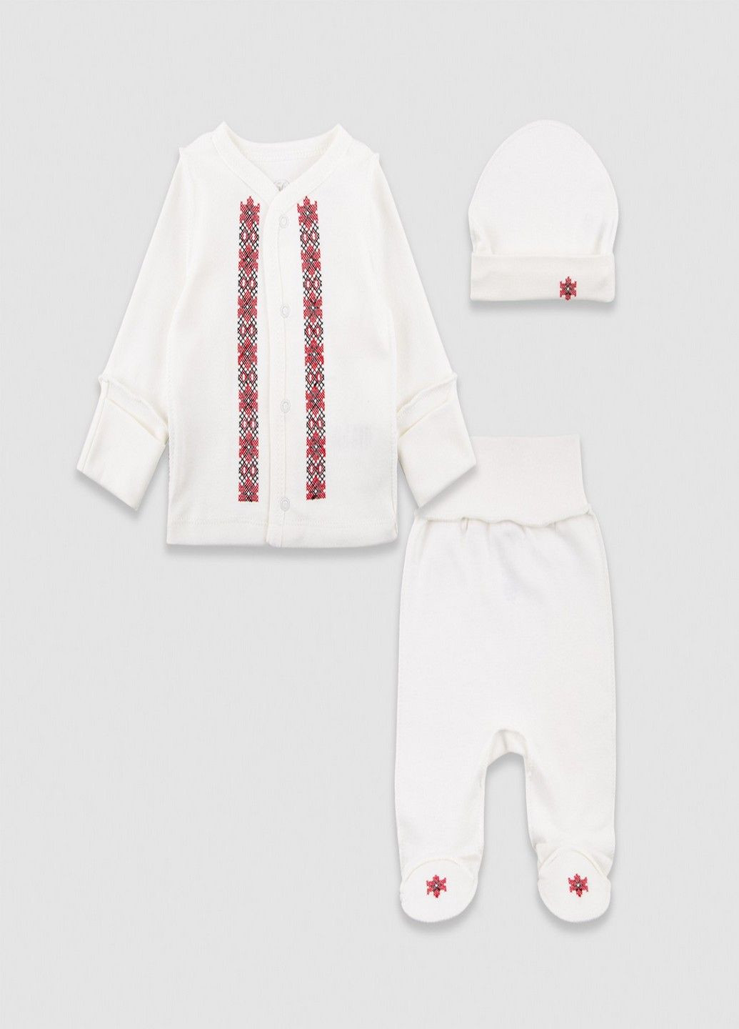Білий комплект для немовлят Фламинго Текстиль