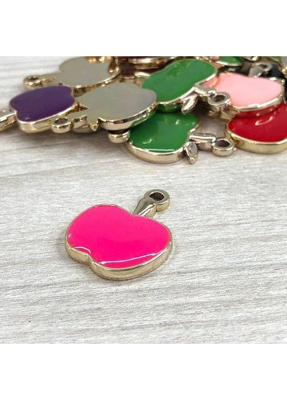 10шт/уп Подвеска пластиковая "Яблочко" 22х26мм - МИКС Plus-plus (352751579)