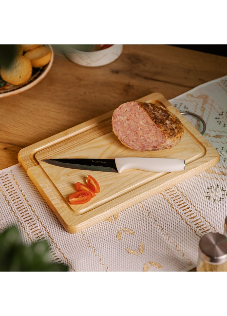 Обробна дерев'яна дошка прямокутна 30×20 см ясен C5W200300 Jooki (358706653)