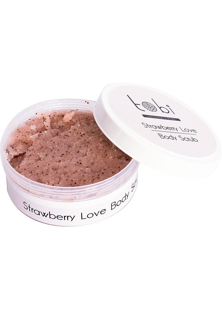 Скраб для тіла з гімалайською сіллю та кісточками полуниці "Strawberry Love" Strawberry Love Body Scrub 250ml (1285744-148263) Tobi (368643209)