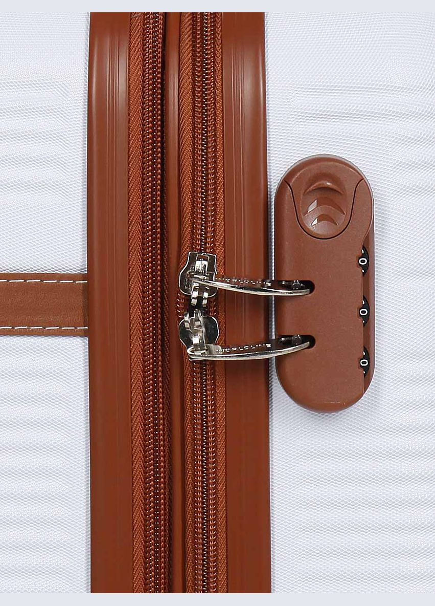 Валіза маленька S ABS-пластик Worldline 629 56×36×22см 38л Біла AIRTEX (297643527)