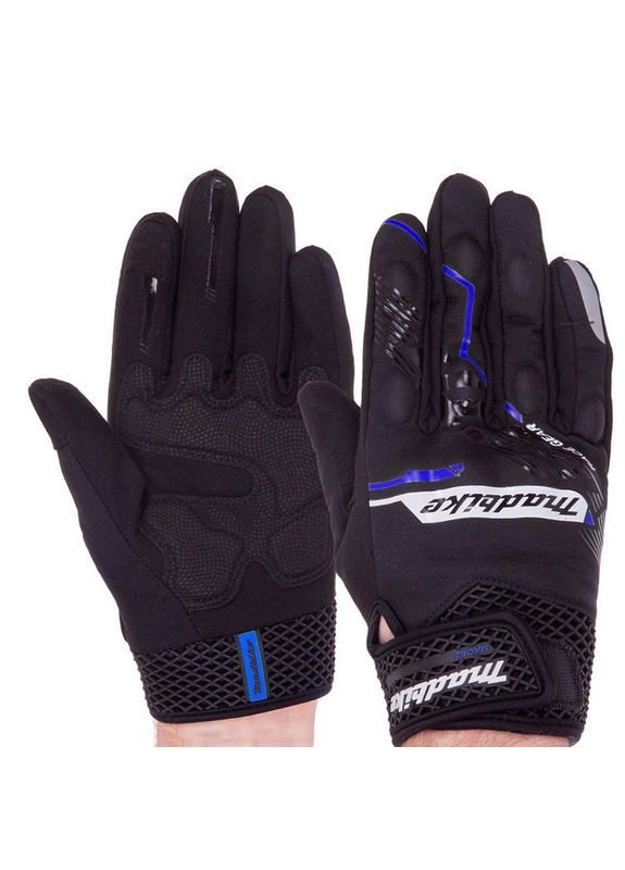 Мото перчатки зимние Madbike MAD-62 Черно-синий, (07508124) FDSO (323611211)