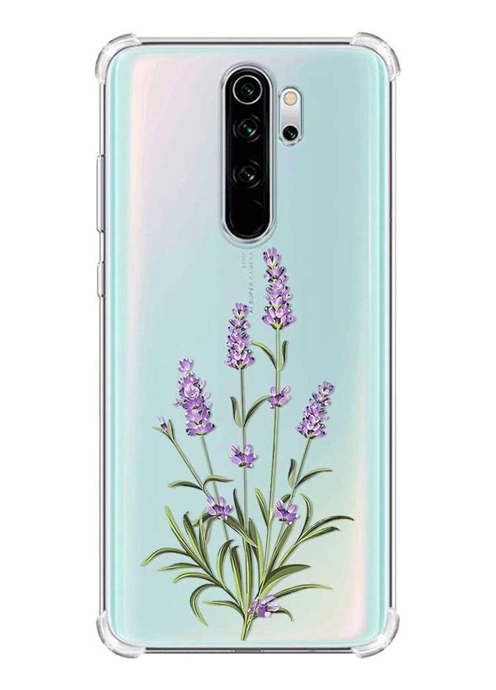 Чохол з потовщеними кутами на Xiaomi Redmi Note 8 Pro:: Гілочки лаванди (принт 266) Creative (360712126)