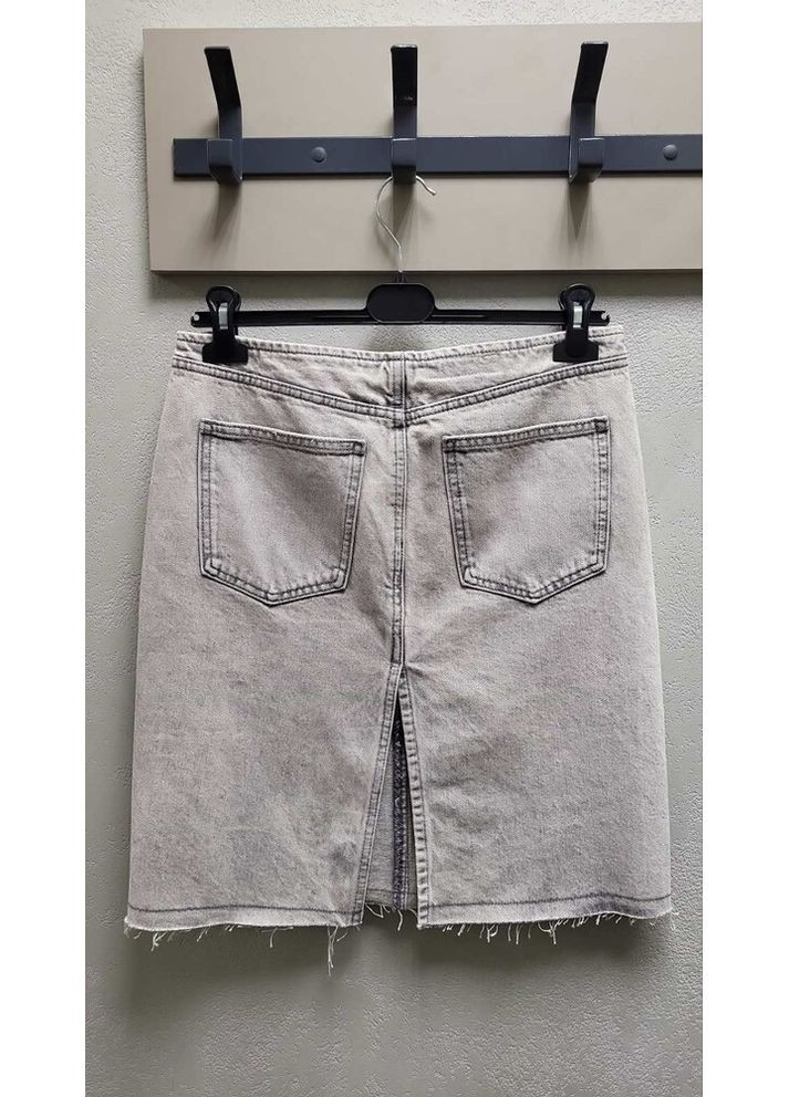 Серая джинсовая юбка 3660/005 Zara
