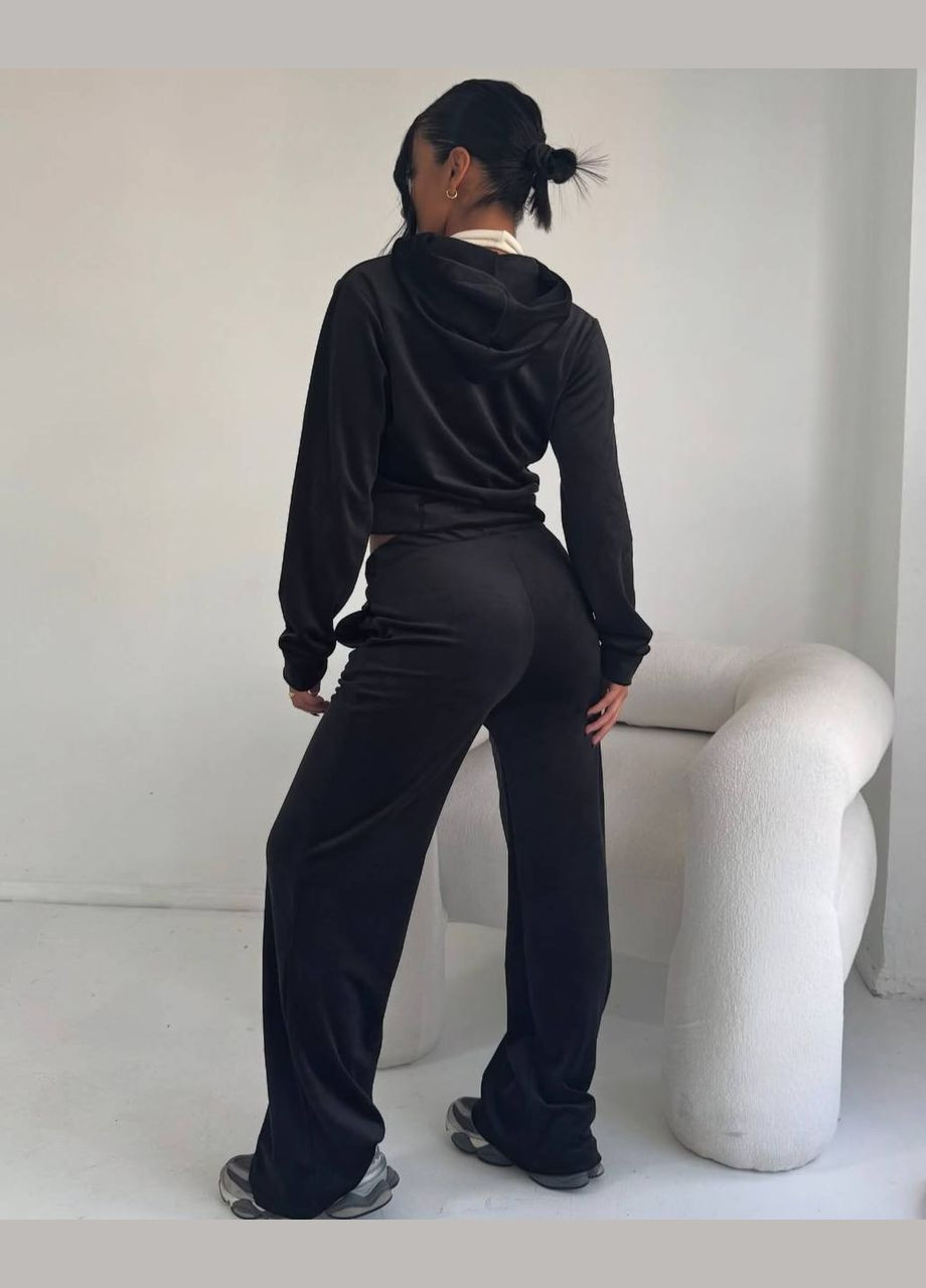 Жіночий велюровий костюм з коротким худим на блискавці Nositi (327141982)