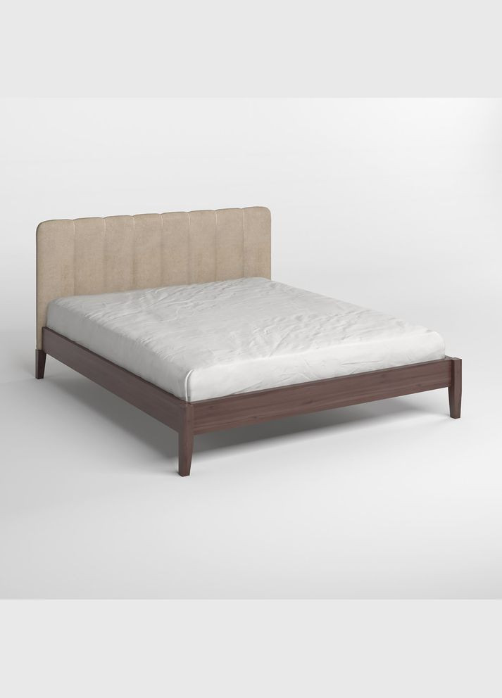 Двоспальне дерев'яне ліжко Лондон ДК /Аляска 23 (Бежевий) Б1 140х190 см (MBG-6593) Mebigrand (368278590)