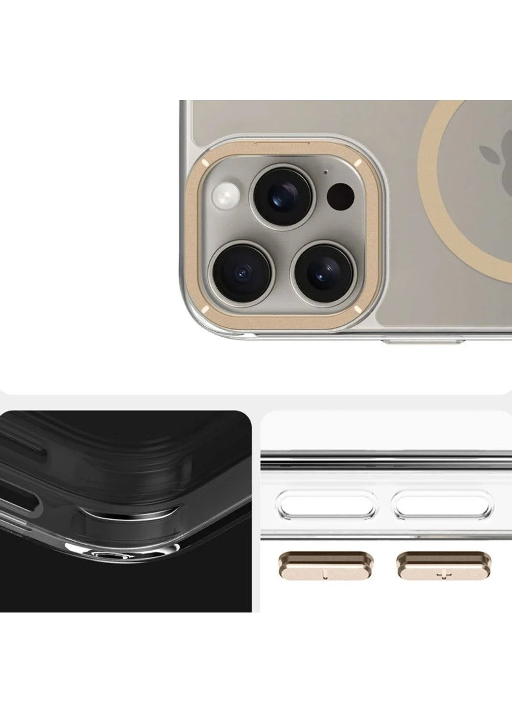 Чохол TPU Space Case Apex with MagSafe для Apple iPhone 15 Pro (6.1") Gold No Brand (382769409)