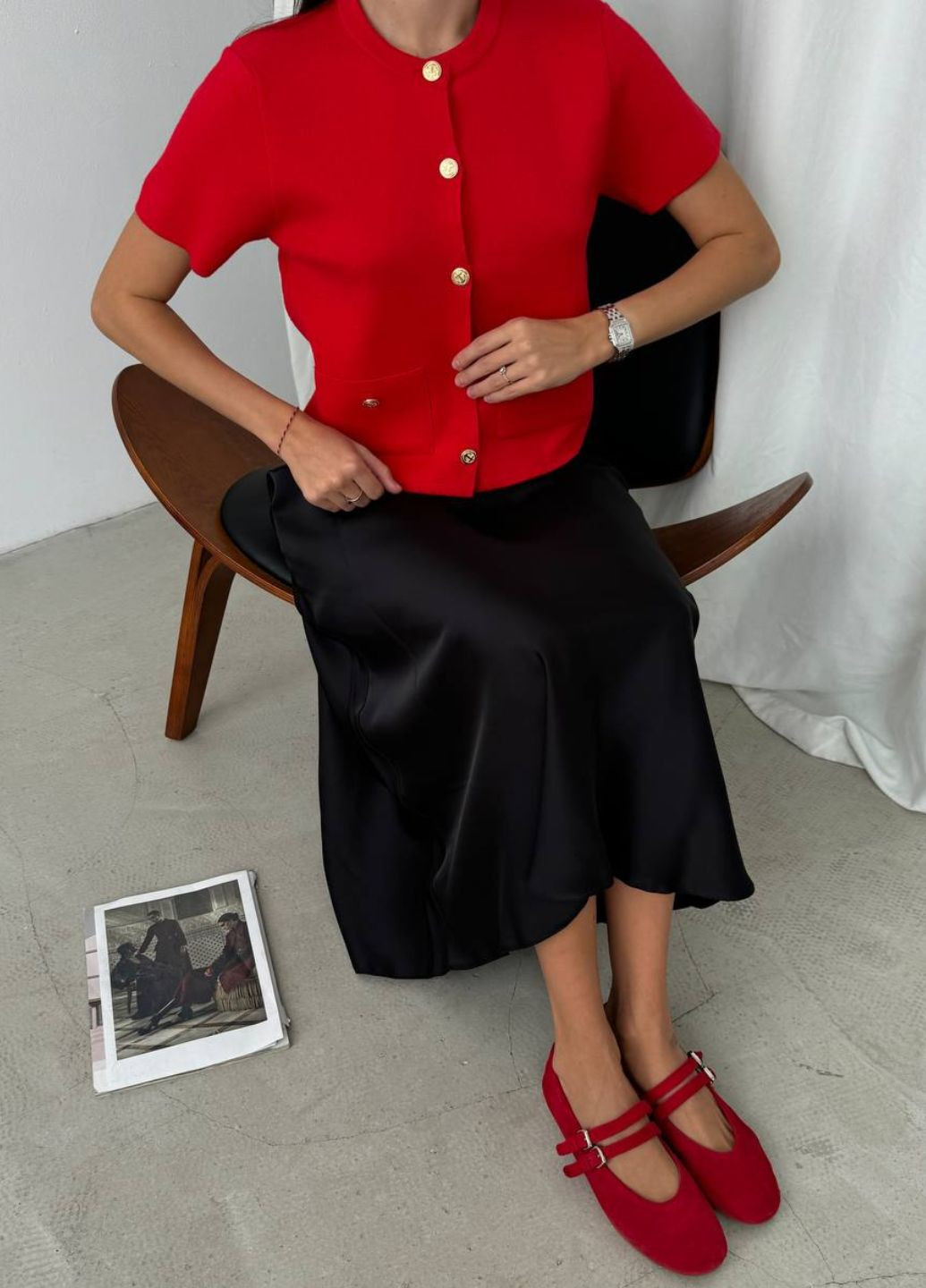 Кардиган на гудзиках з коротким рукавом Tik-Tak (323164455)