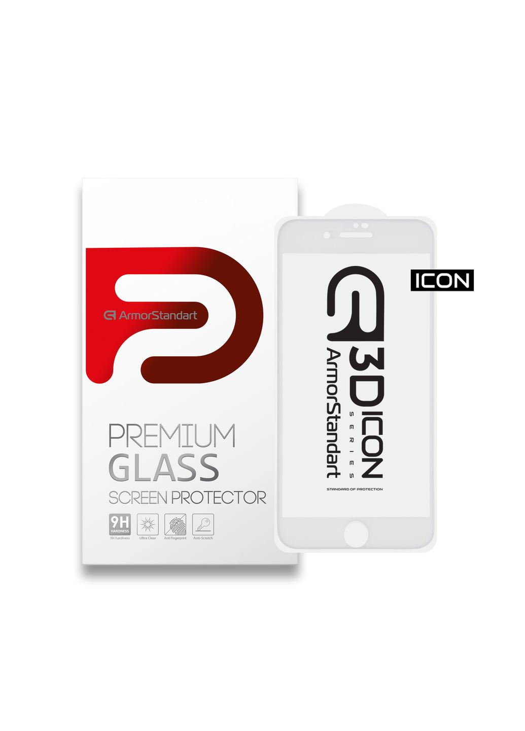 Защитное стекло Icon 3D для Apple iPhone 8 Plus/7 Plus (ARM55983GI3D-WT) ArmorStandart (263683729)