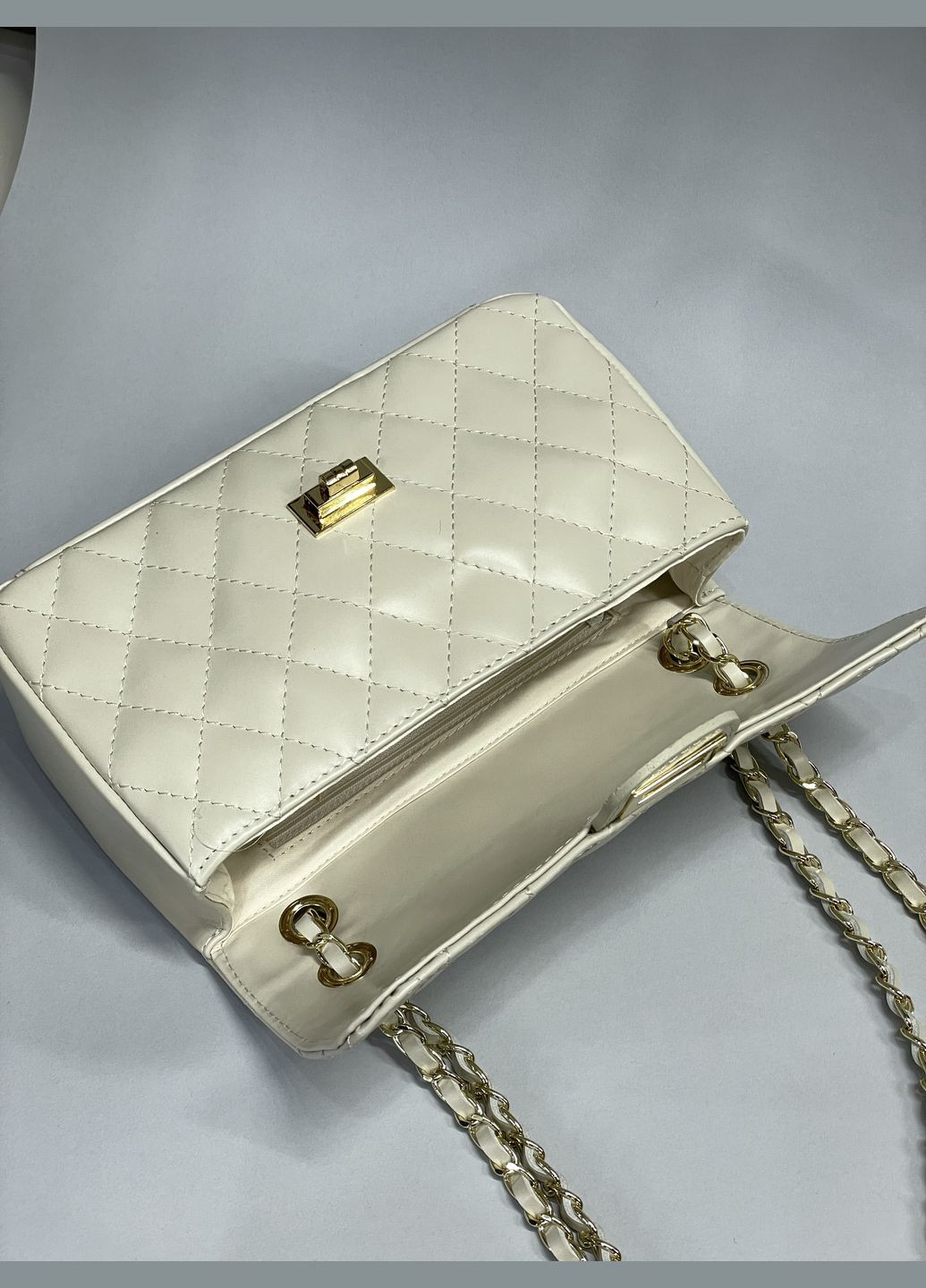 Сумка женская натуральная кожа Италия, стеганая, на цепочке, классика Firenze Кросбоді (341251992)