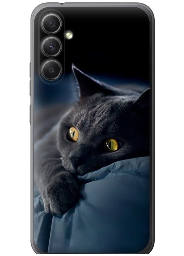 Силиконовый чехол 'Дымчатый кот' для Endorphone Samsung Galaxy A34 A346E (265226565)