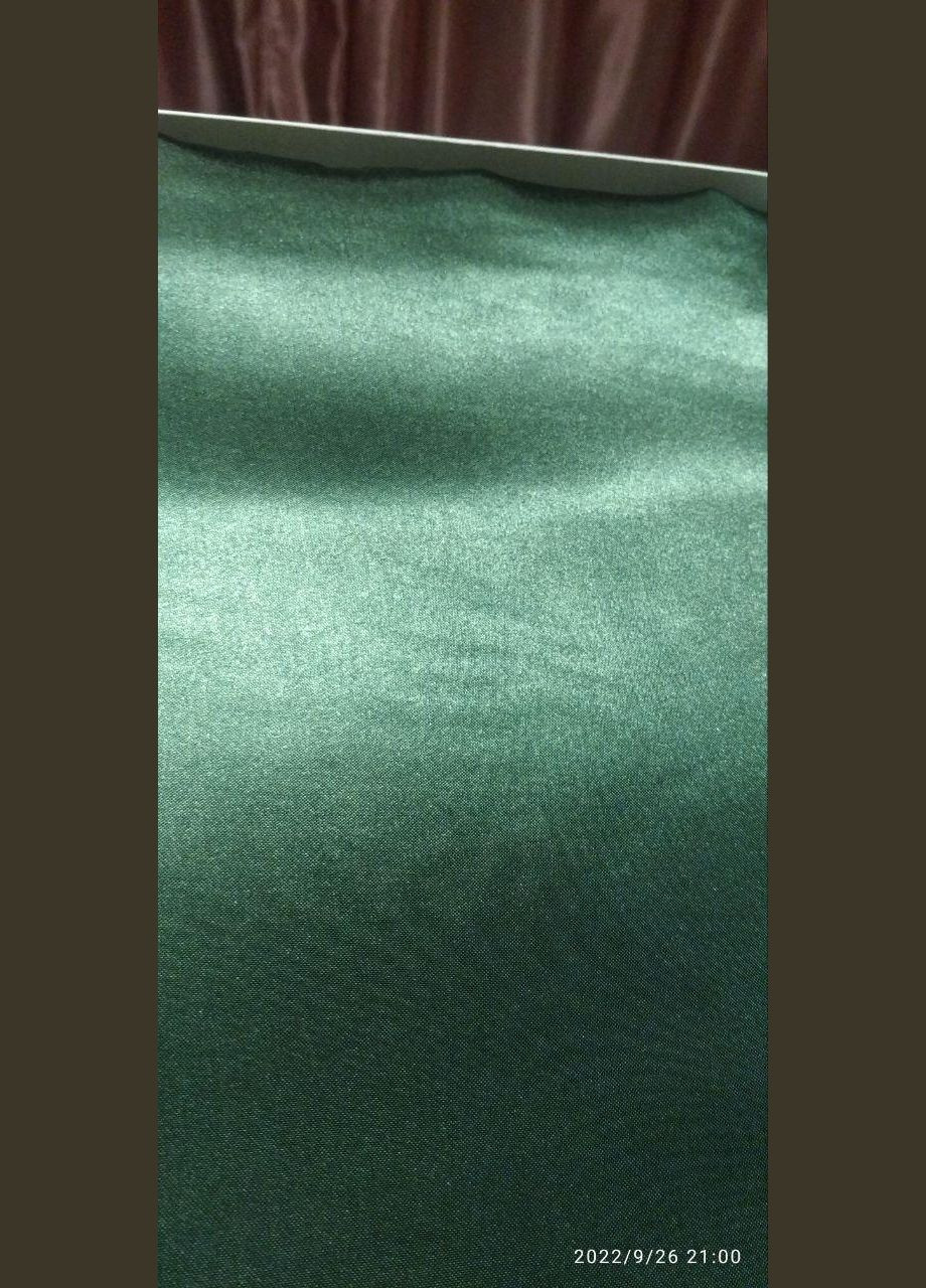 Атласна постільна білизна Євро Смарагдовий 200 x 220 з простирадлом на гумці (141404-02) No Brand (308754952)