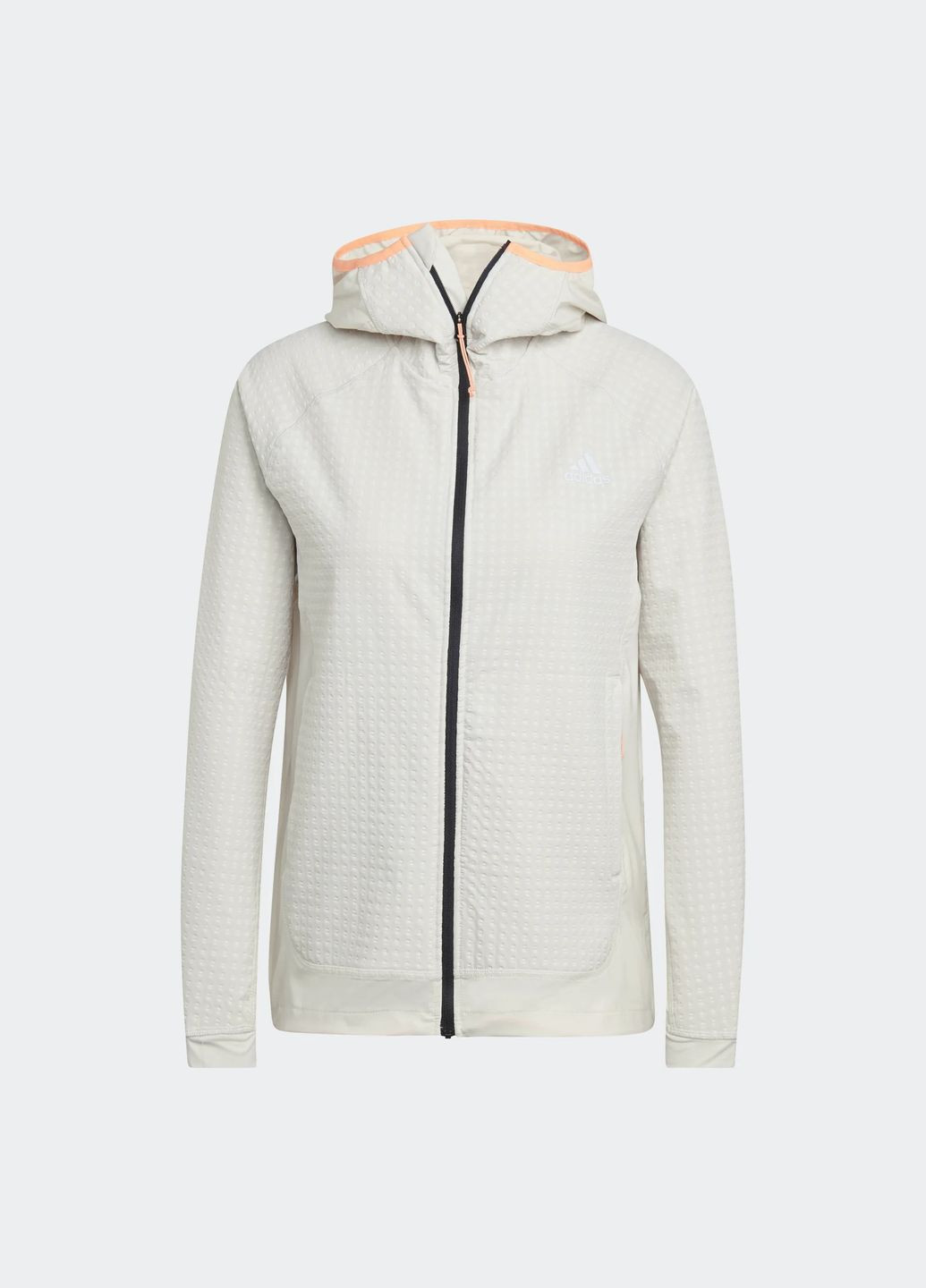 Белая демисезонная куртка для бега adidas X-City Running Soft Shell