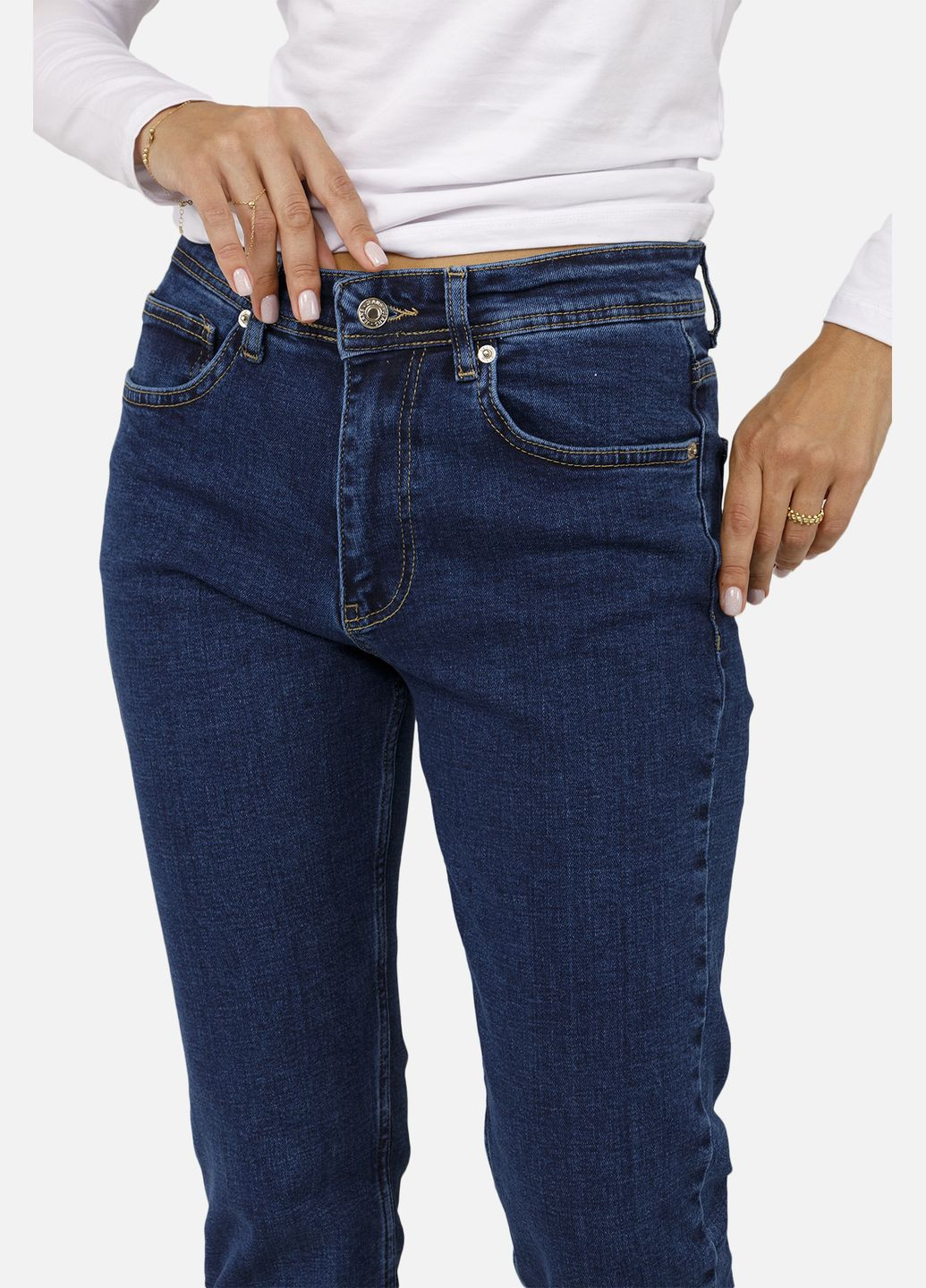 Жіночі джинси slim колір темно-синій CB-00257334 Yuki - (309000596)