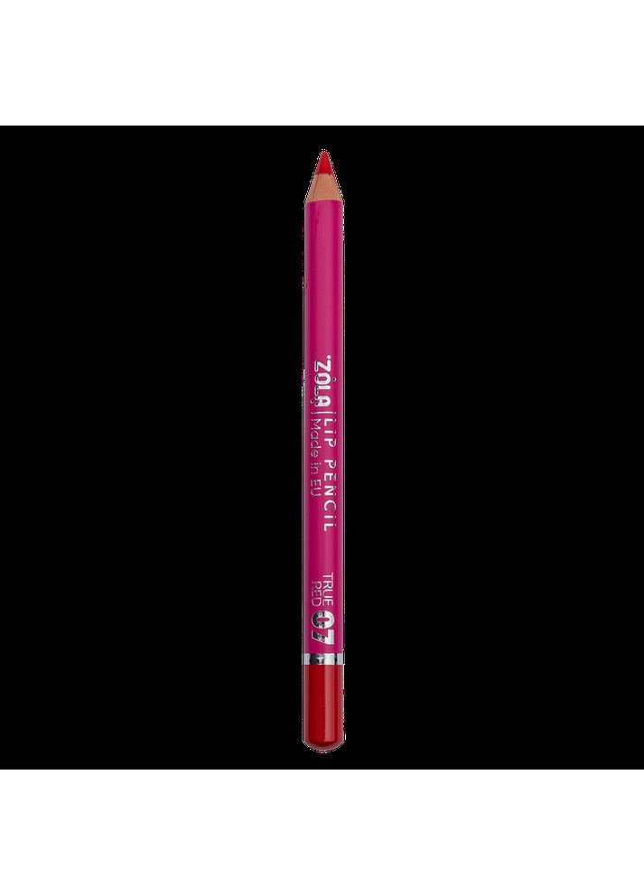 Олівець для губ Lip Pencil 07 True Red ZOLA (304540880)
