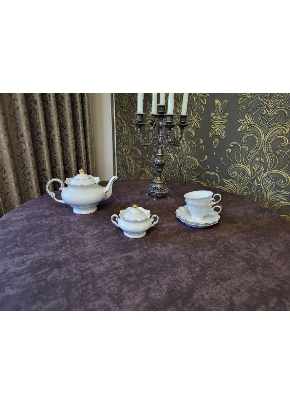 Скатертина кругла d см Мармур шоколад No Brand (363190122)