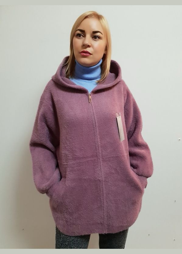Сиреневая женская куртка из шерсти "альпака" Value Plus