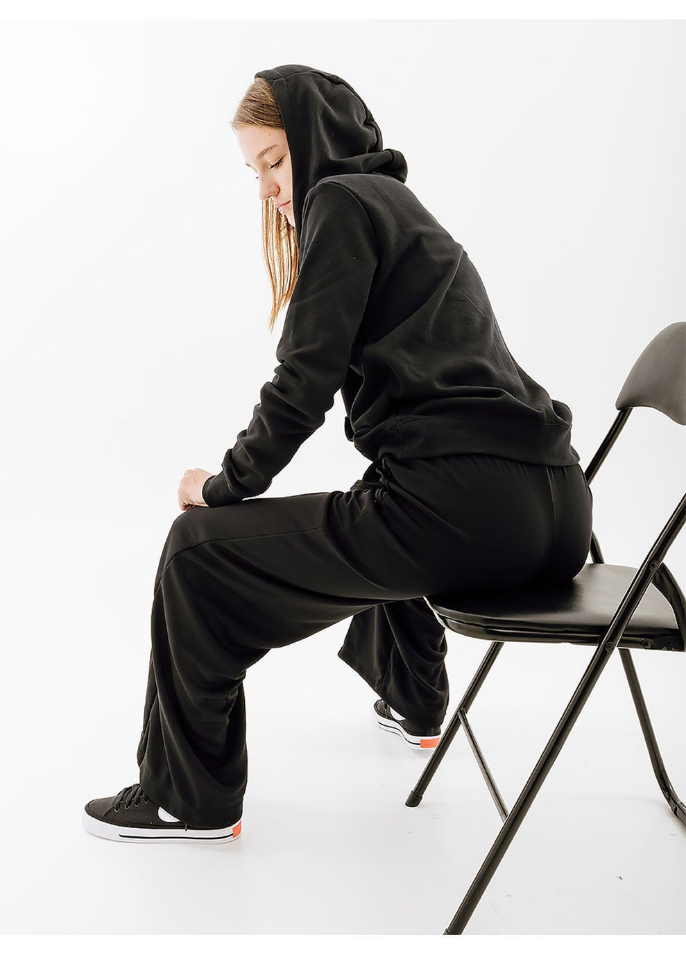 Женские Штаны ENTL HR WIDE LEG PANT Черный Nike (282316961)