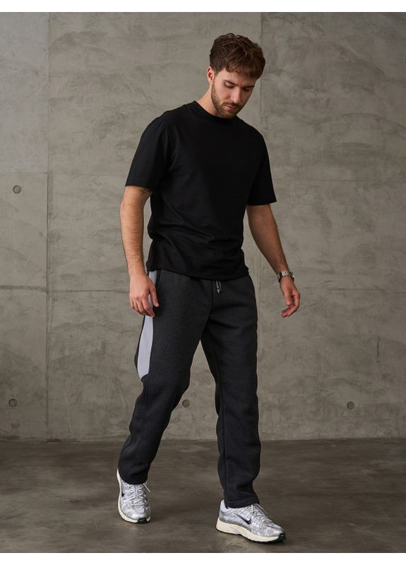 Темно-серые спортивные демисезонные брюки ISSA PLUS